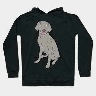 Weimaraner Silver Gray Puppy Dog Lover Hoodie